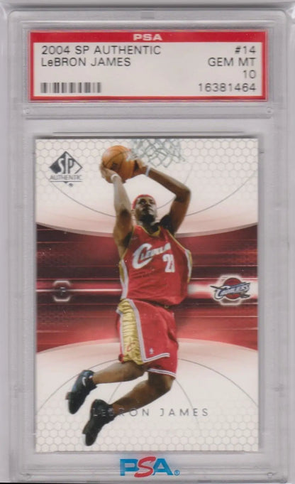 Graded LeBron James basketball single card from Columbia Hobby eBay store, PSA 10 GEM MINT