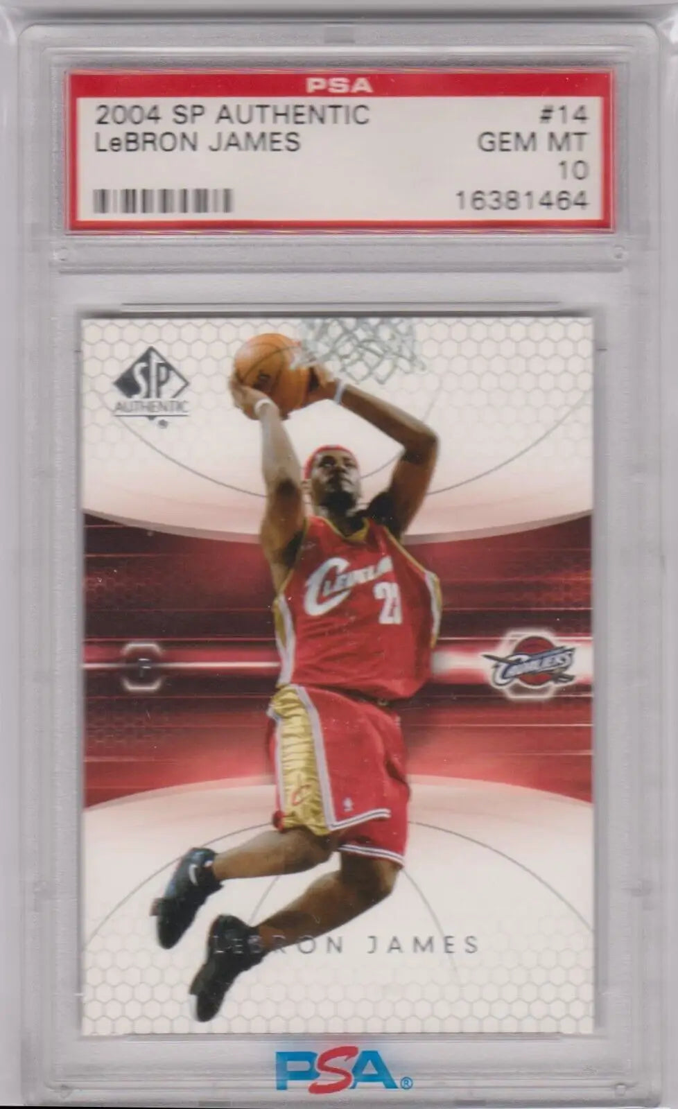Graded LeBron James basketball card from LEBRON JAMES 2004-05 Upper Deck SP Authentic single cards for sale at Columbia Hobby eBay store