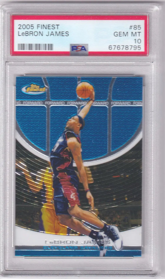 Graded LeBron James basketball card from Columbia Hobby in gem mint condition