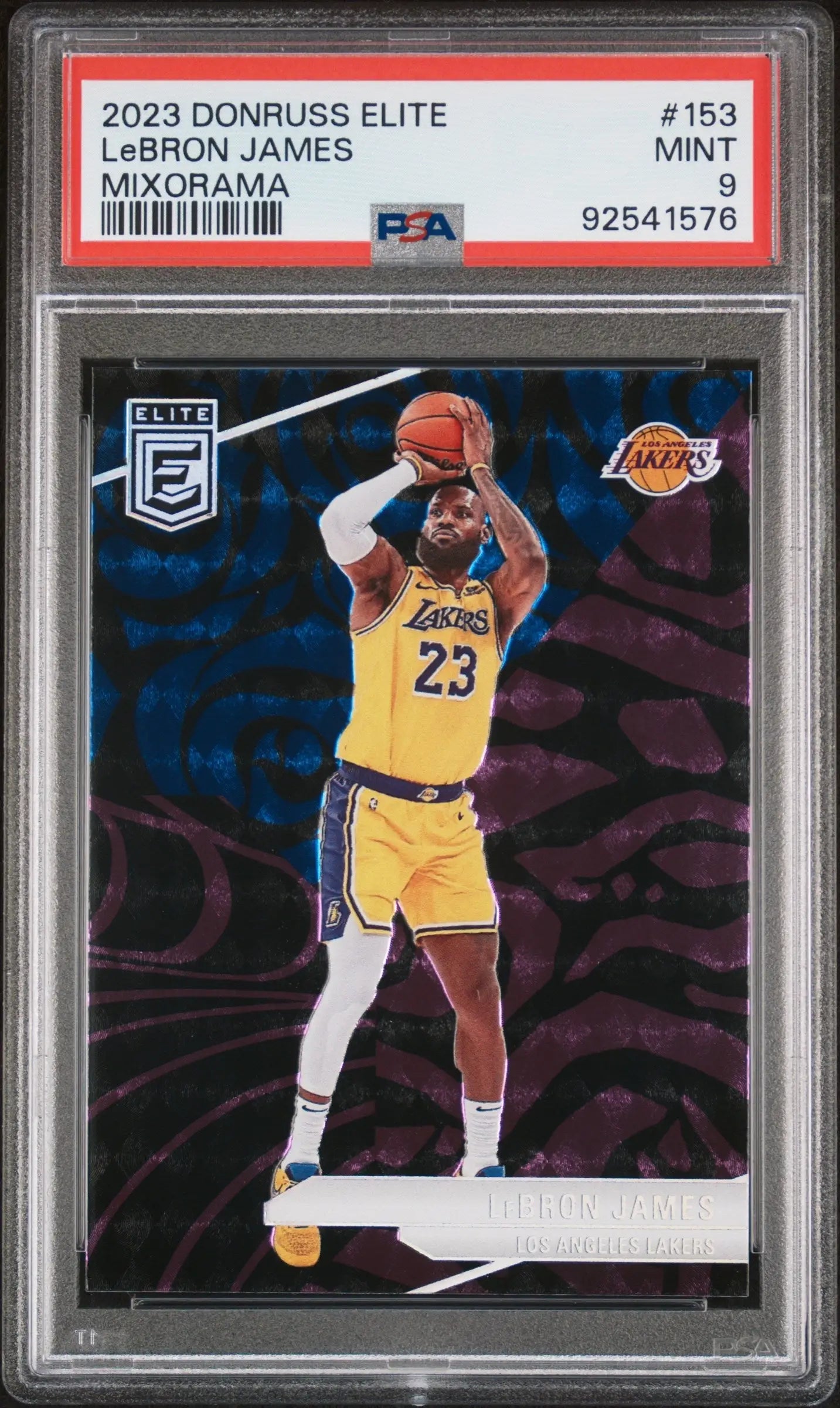 LeBron James 2023 Donruss Elite #153 Mixorama PSA 9 Mint - Singles