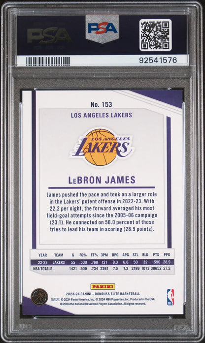 LeBron James 2023 Donruss Elite #153 Mixorama PSA 9 Mint - Singles