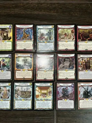 Legend Of The Five Rings trading cards lot featuring 27 foil and collectible cards