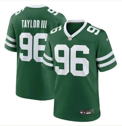 Green Leonard Taylor III New York Jets Nike Team Game Jersey with number 96