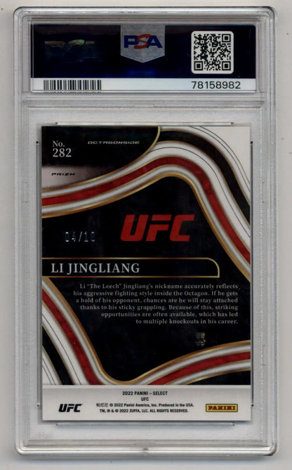 Li Jingliang 2022 Select UFC Gold Flash 04/10 PSA 9 Mint - Singles