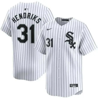 White pinstripe Liam Hendriks Chicago White Sox Nike Home Limited Player Jersey