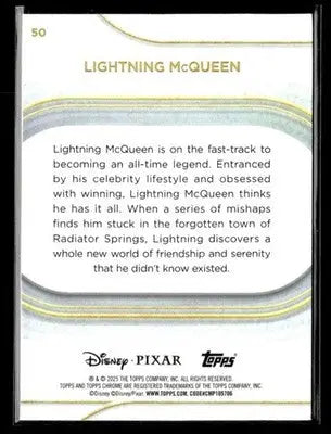 ? Lightning McQueen — 2025 Topps Chrome Disney #50 ? - Trading Card