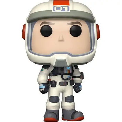Funko Pop figure of Lightyear Buzz Lightyear in a white astronaut spacesuit