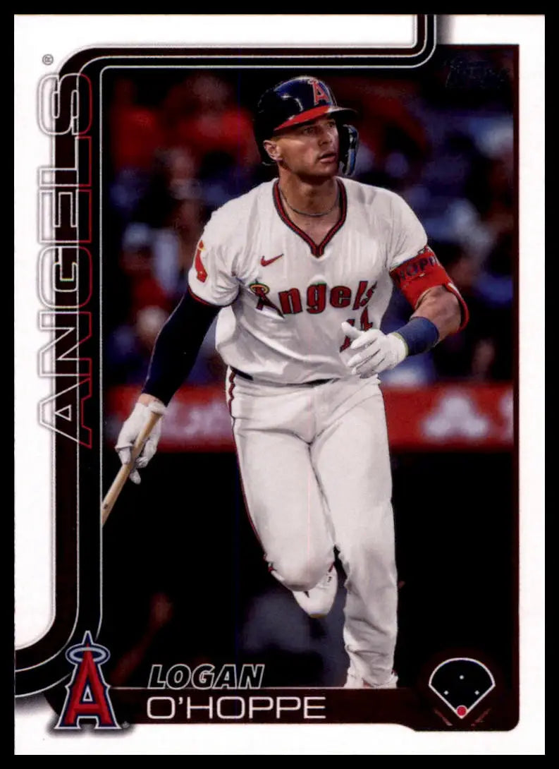 Logan O’Hoppe baseball card from 2025 Topps #308 Los Angeles Angels collection