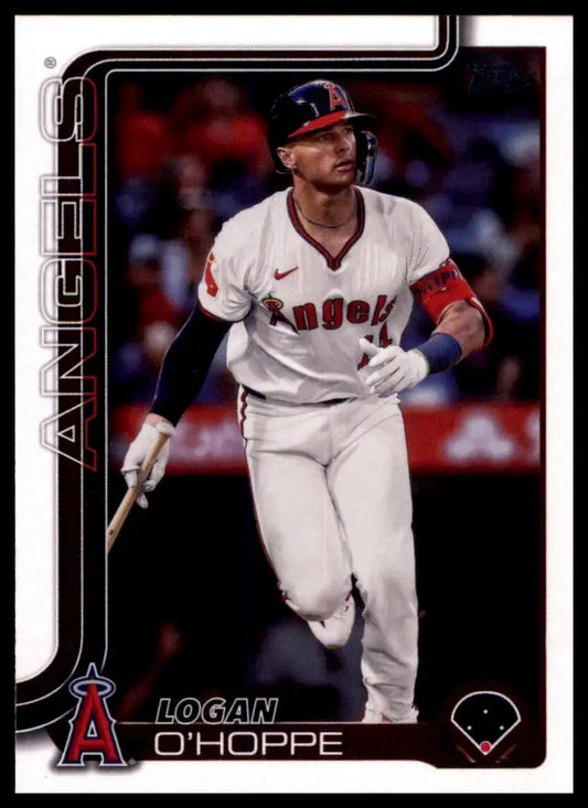 Logan O’Hoppe baseball card from 2025 Topps #308 Los Angeles Angels collection