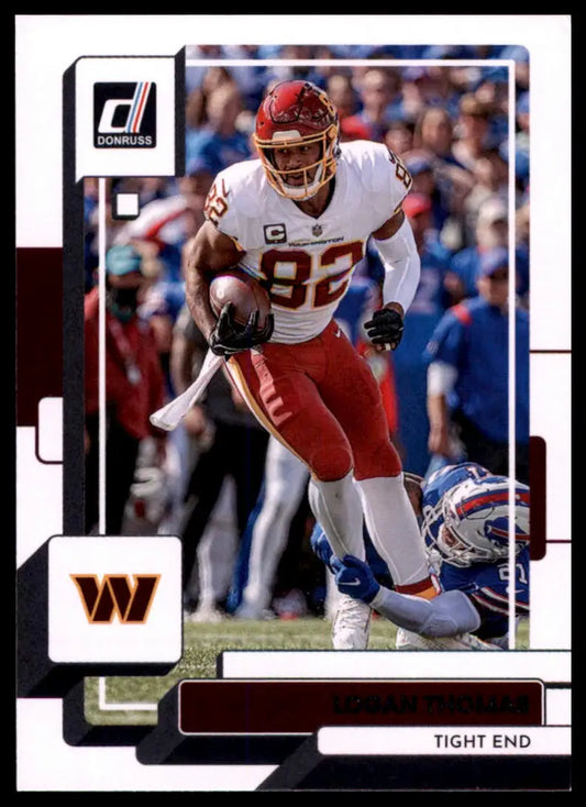 Logan Thomas 2022 Donruss football trading card Washington Commanders collectible