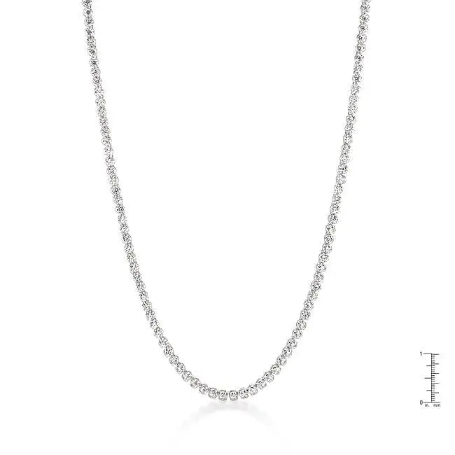 Long Elegant Cubic Zirconia Necklace - Necklaces