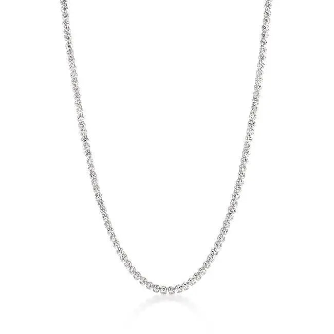 Long Elegant Cubic Zirconia Necklace - Necklaces