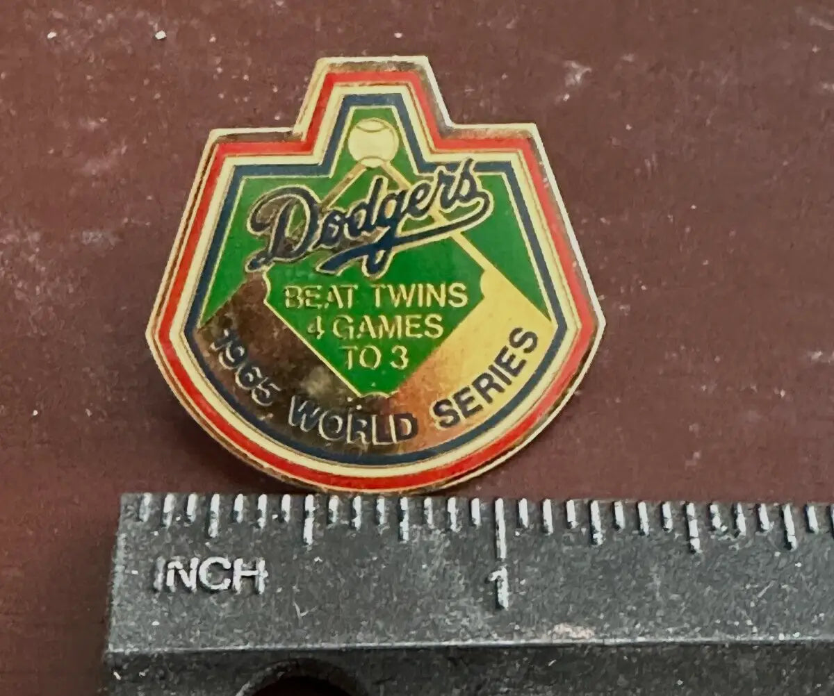Vintage Los Angeles Dodgers 1965 World Series commemorative pin for Los Angeles Dodgers fans