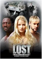 Promotional poster for Lost featuring main characters on an internet exclusive promo card