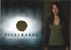Promotional poster of Sun Kwon in green top for Lost Season 3 Pieceworks Costume Card