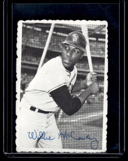 Black and white Boston Red Sox player in batting stance on a Topps Deckle Edge card