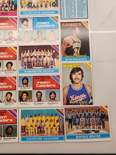 Vintage Basketball Cards from the 1975/76 Topps set featuring highly desirable cards