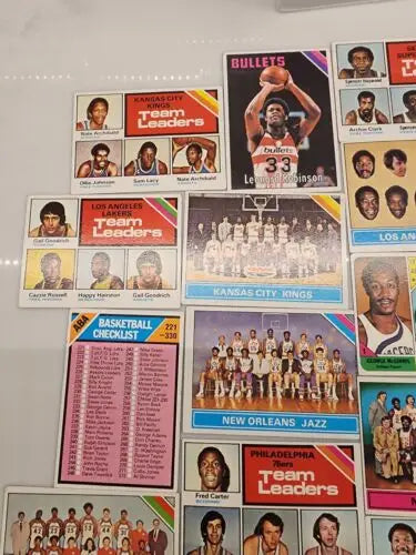 Vintage 1975/76 Topps Basketball highly desirable cards in EX-MT condition for collectors