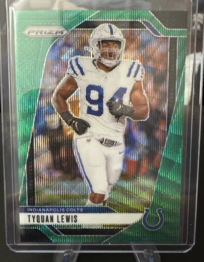 LOT (x9) 2024 Prizm Indy Colts Green Wave Prizm - Manning Pittman Jr. Latu ++