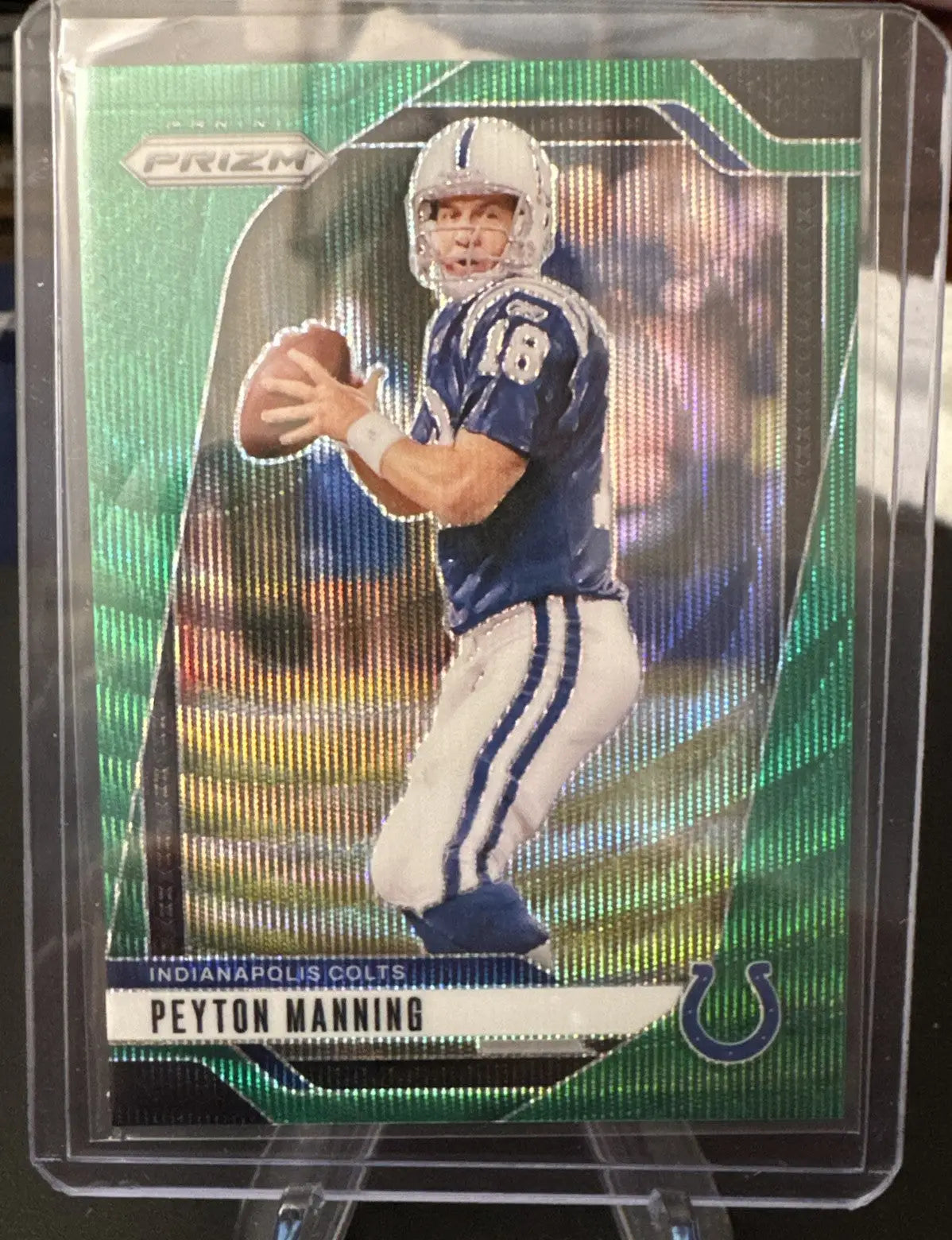 LOT (x9) 2024 Prizm Indy Colts Green Wave Prizm - Manning Pittman Jr. Latu ++