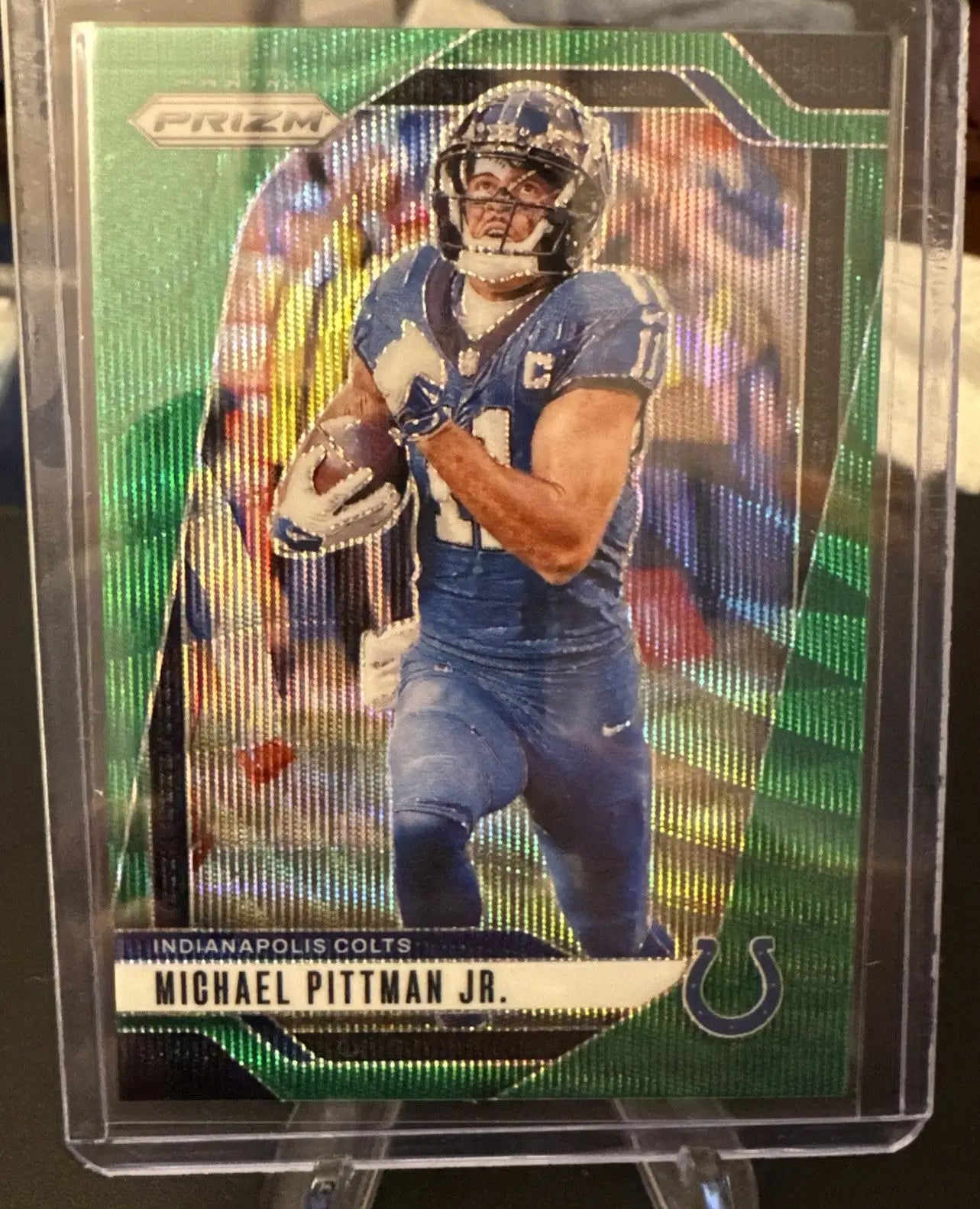 LOT (x9) 2024 Prizm Indy Colts Green Wave Prizm - Manning Pittman Jr. Latu ++