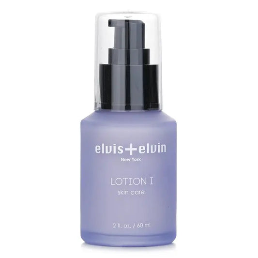 Purple glass pump bottle of Lotion I skin care lotion 60ml 2oz product display