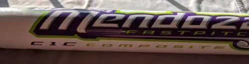 Baseball bat handle with black grip and purple end for Louisville TPS Jessica Mendoza C1C Composite Baseball