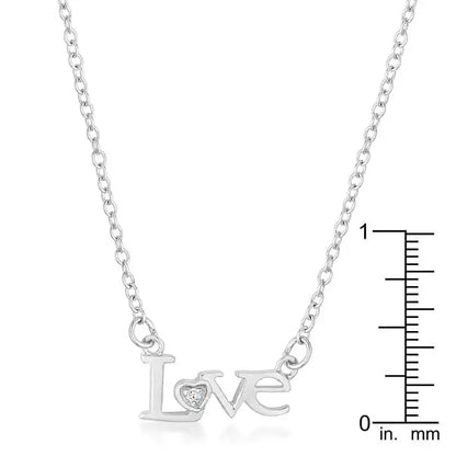 Love Script Necklace - Necklaces
