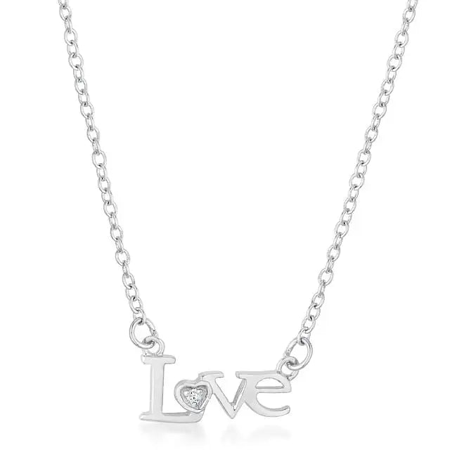 Love Script Necklace - Necklaces