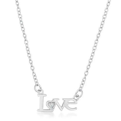Love Script Necklace - Necklaces