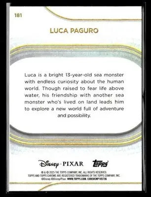 ? Luca Paguro — 2025 Topps Chrome Disney #181 ? - Trading Card