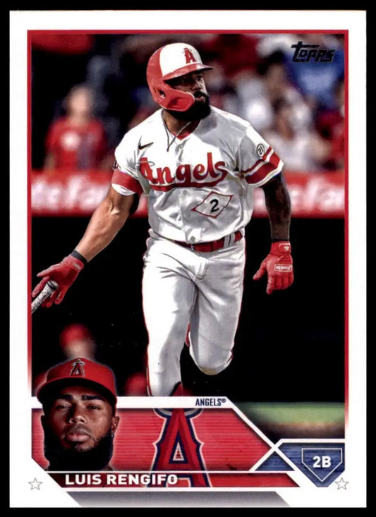 Luis Rengifo baseball card from 2023 Topps #549 Los Angeles Angels product