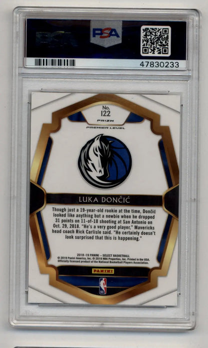 Luka Doncic 2018-19 Select Tri-Color Prizm #122 PSA 10 Gem Mint - Singles