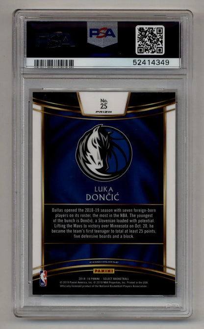 Graded Luka Doncic Select Tri-Color Prizm basketball card PSA 10 Gem Mint