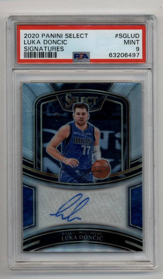 Luka Doncic 2020-21 Select Signatures 32/49 PSA 9 Mint - Singles