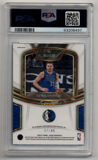 Luka Doncic 2020-21 Select Signatures 32/49 PSA 9 Mint - Singles