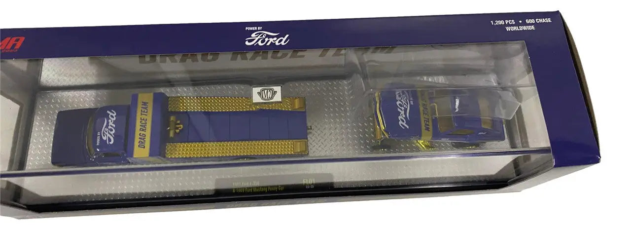 Ford-branded computer memory module in retail packaging for SEMA Exclusive Mustang Funny Car