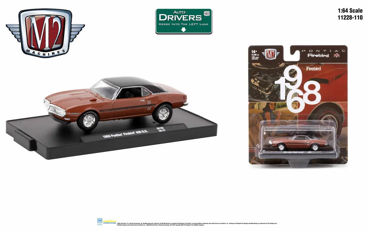 1968 Plymouth Road Runner die-cast model in copper, part of M2 Machines Auto collection