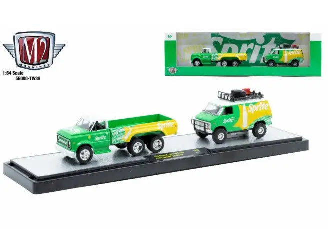 Collectible die-cast vehicles Chevrolet C60 Truck and Chevy Van with Sprite branding
