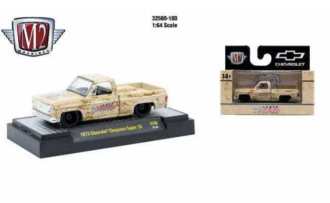 Toy Chevrolet pickup truck from M2 Machines Autothentics Rel 100 Cheyenne Super series