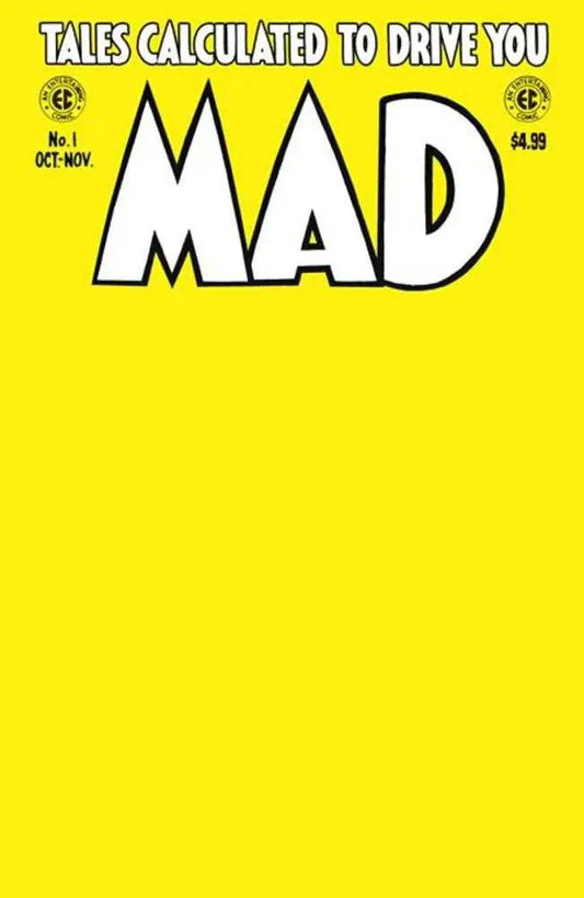 Classic MAD Magazine cover featuring the iconic logo by Harvey Kurtzman on yellow background