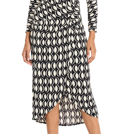 Maggy London Geo Print Midi Day Dress