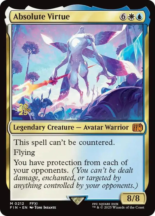 Magic: The Gathering card displayed in Magic MTG Absolute Virtue Final Fantasy Prerelease Promos