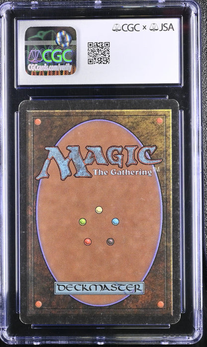 Graded Magic The Gathering card in protective slab for Magic MTG Living Wall Beta Edition with Anson Maddocks autograph