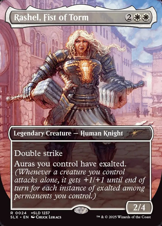 Magic The Gathering Rashel Fist of Torm card from Universes Within product front view