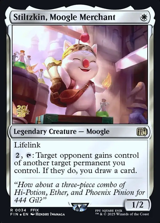 Magic The Gathering card Final Fantasy Prerelease Promos Magic MTG Stiltzkin Near Mint