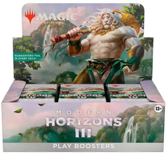 Display of Modern Horizons 3 Booster Box for Magic The Gathering game