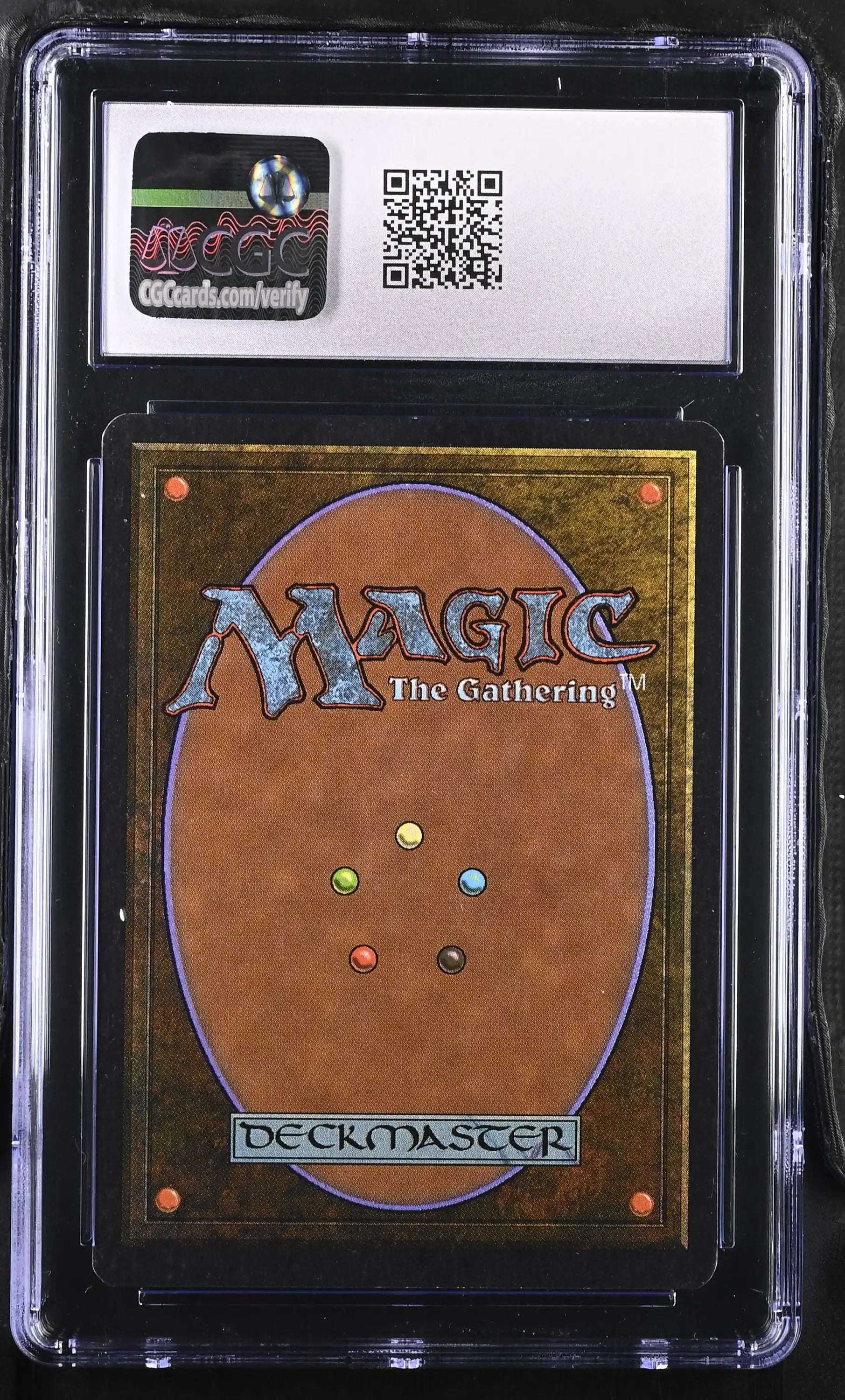 Magic: The Gathering MTG Balance Unlimited Edition card back in protective case