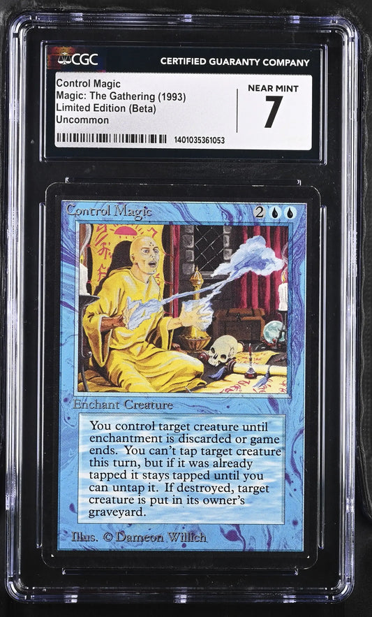 Graded Control Magic Beta Magic: The Gathering card from MTG Control Magic Beta edition