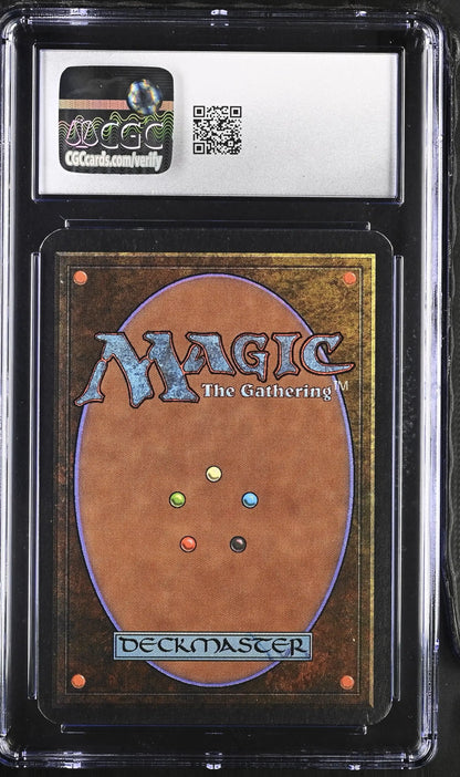 Graded Magic The Gathering Earthquake Alpha Edition card in Mint CGC 9 condition